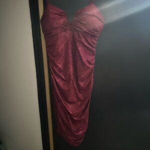 Red Glittery Hoco Dress